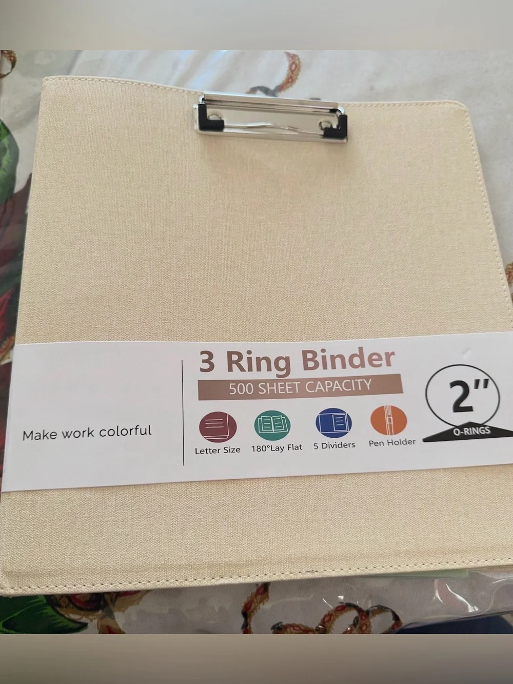 3-Ring Binder - Cream 2
